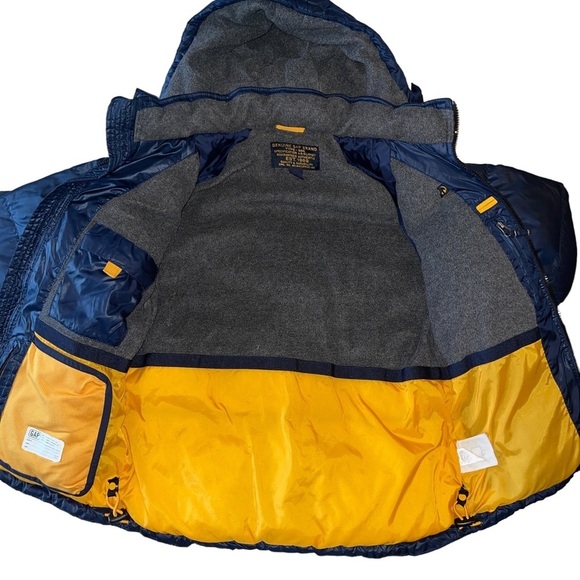 GAP Navy Warmest Down Puffer Jacket | Size 10 | EUC - Picture 3 of 6